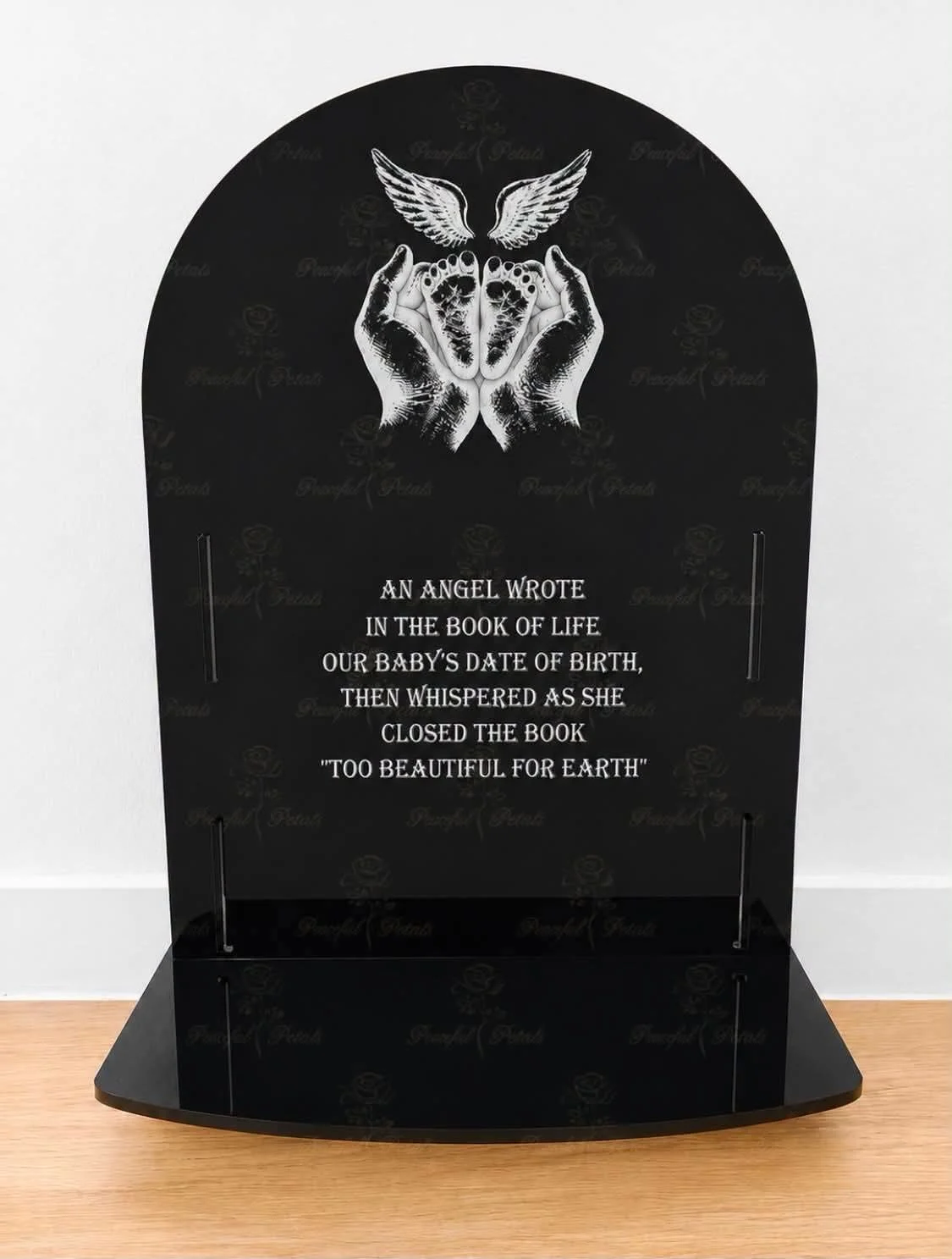 Custom memorial plaque